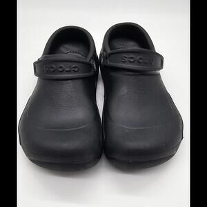 CROCS Classic Clog with Strap Black Size M8/W10